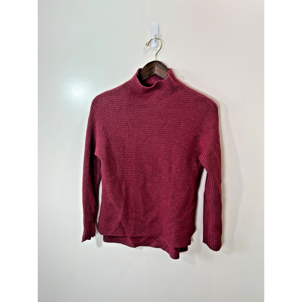 Bartolini Women’s Wool Cashmere Blend Sweater Size M Purple Pink Minimalist Cozy